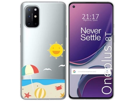 Carcasa OnePlus 8T 5G TUMUNDOSMARTPHONE Dibujos Transparente Multicolor