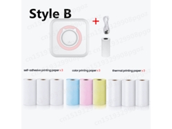 Mini Impressora Térmica De Etiquetas Impressora Fotográfica Portátil De Bolso Inteligente Para Telemóveis Sem Fios Bluetooth GERTIZ
