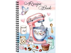De familiares, 100 hojas, cuaderno de recetas en blanco, encuadernado en espiral para notas manuscritas.