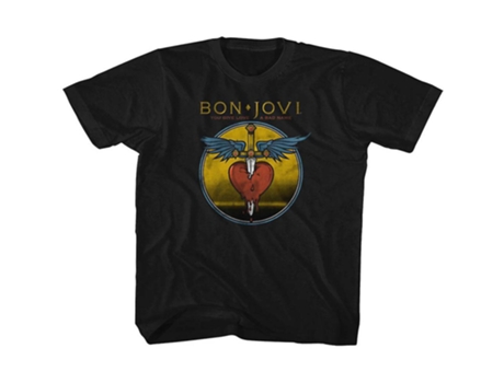 Camiseta ROCKINSTONE juvenil Bon Jovi Bad Name (S)