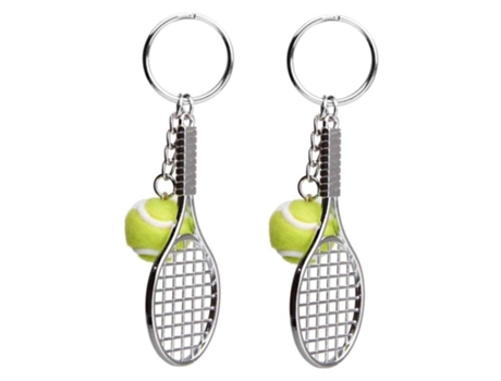 Llavero JEIIBRZUI Raqueta Tenis Pelota Wimbledon Regalo