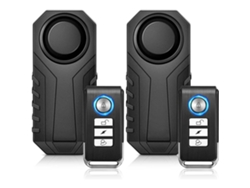 Sistema de alarma para bicicleta (2 unidades), alarma antirrobo inalámbrica de 113 dB para bicicleta y motocicleta con control remoto e impermeable.