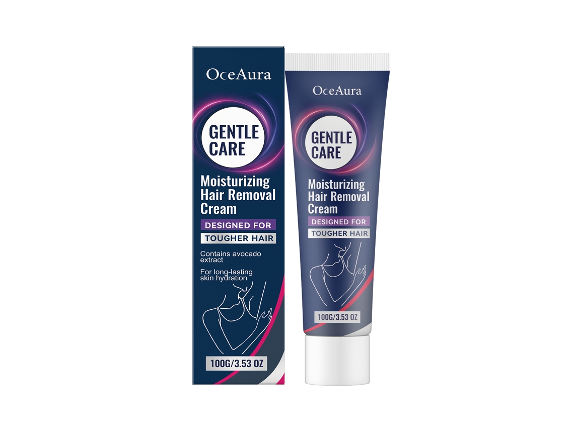 Crema depilatoria hidratante Oceaura, limpieza suave para la piel del cuerpo, estilo veraniego, fácil de usar.