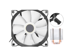 Enfriador De Cpu Con 6 Tubos De Latón Ultra Silencioso 775 1155 1366x58 Ventilador De Escritorio Blanco