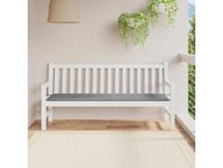 Cojín grande para banco de jardín, 180x50x3 cm, tela Oxford gris HARLANV1