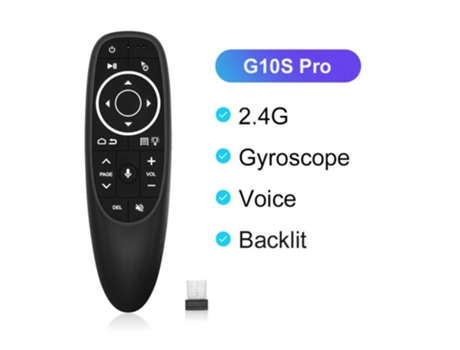 Mando TV Smart Voice Wireless Air Fly Mouse 2.4G G10 G10S Pro Giroscopio Jump Learning Compatible para Android Tv Box G10S Pro