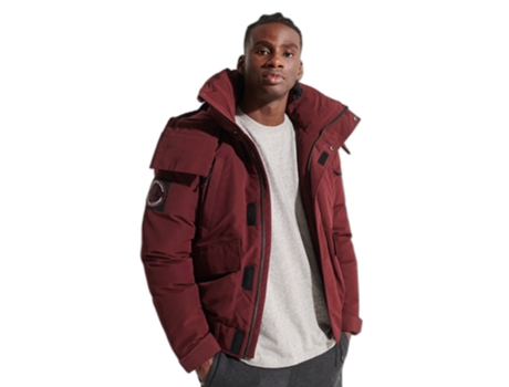 Abrigo SUPERDRY Poliéster Hombre (XL - Rojo)