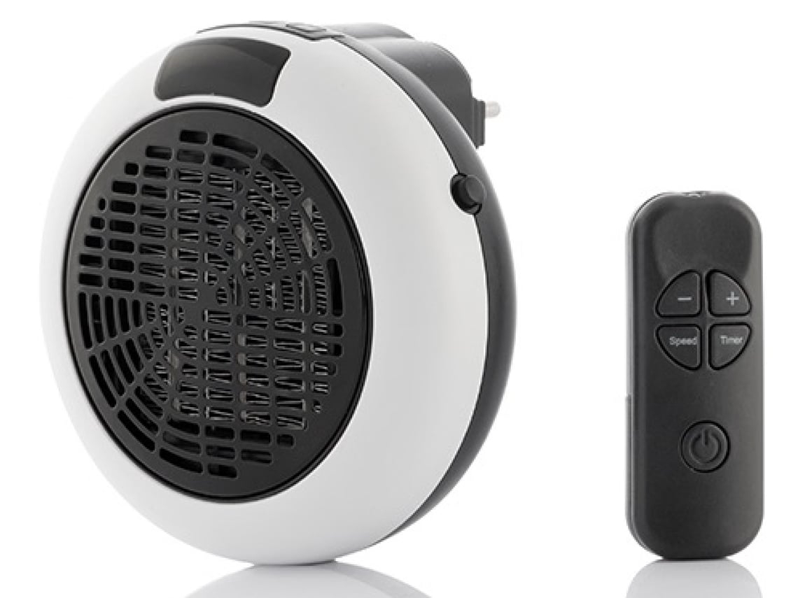Aquecedor Elétrico Branco De 600 Watts.