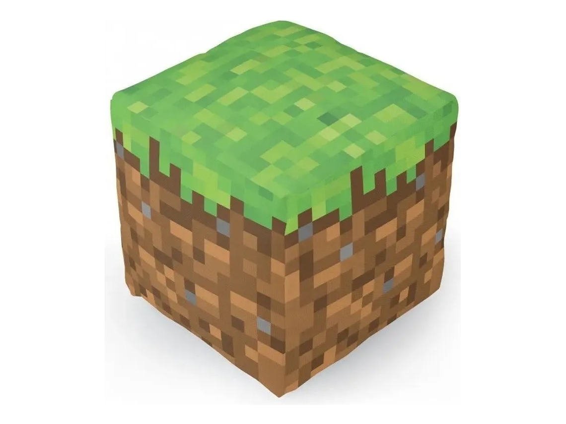 Bloco De Pelúcia Minecraft De Grama Terrestrevayotoy
