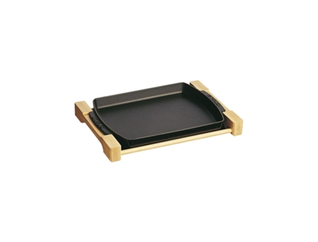 Fuente de Servicio 33X22Cm en Hierro Fundido STAUB Colores Negro