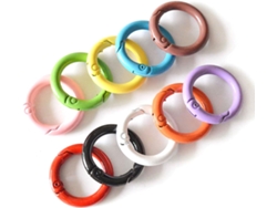 10 Anillos De Resorte De Metal Divididos Para Cadena De Perro Con Hebilla Para Principiantes, Artesanías, Para Hacer