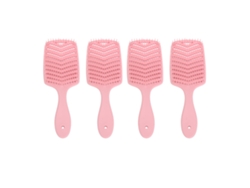 4pcs Cepillo Desenredante Vented Con Mango Ergonómico Para Secado Rápido Y Manejo De Pelo En Casa