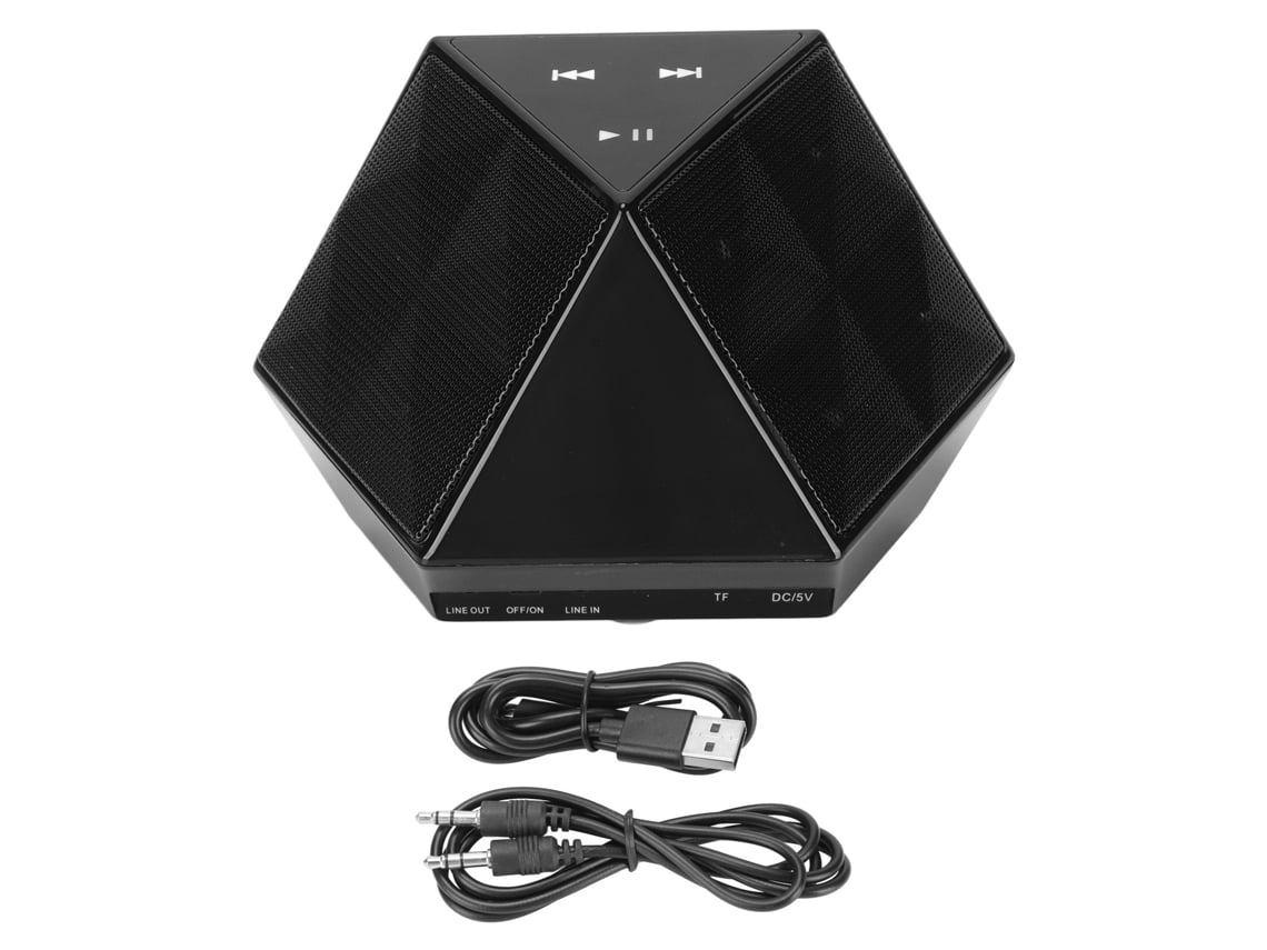 Altavoz Bluetooth Portátil D8 De 6 W Con Diseño De Diamante, Pantalla Táctica, Función Manos Libres Y 8 Horas De Autonomía.