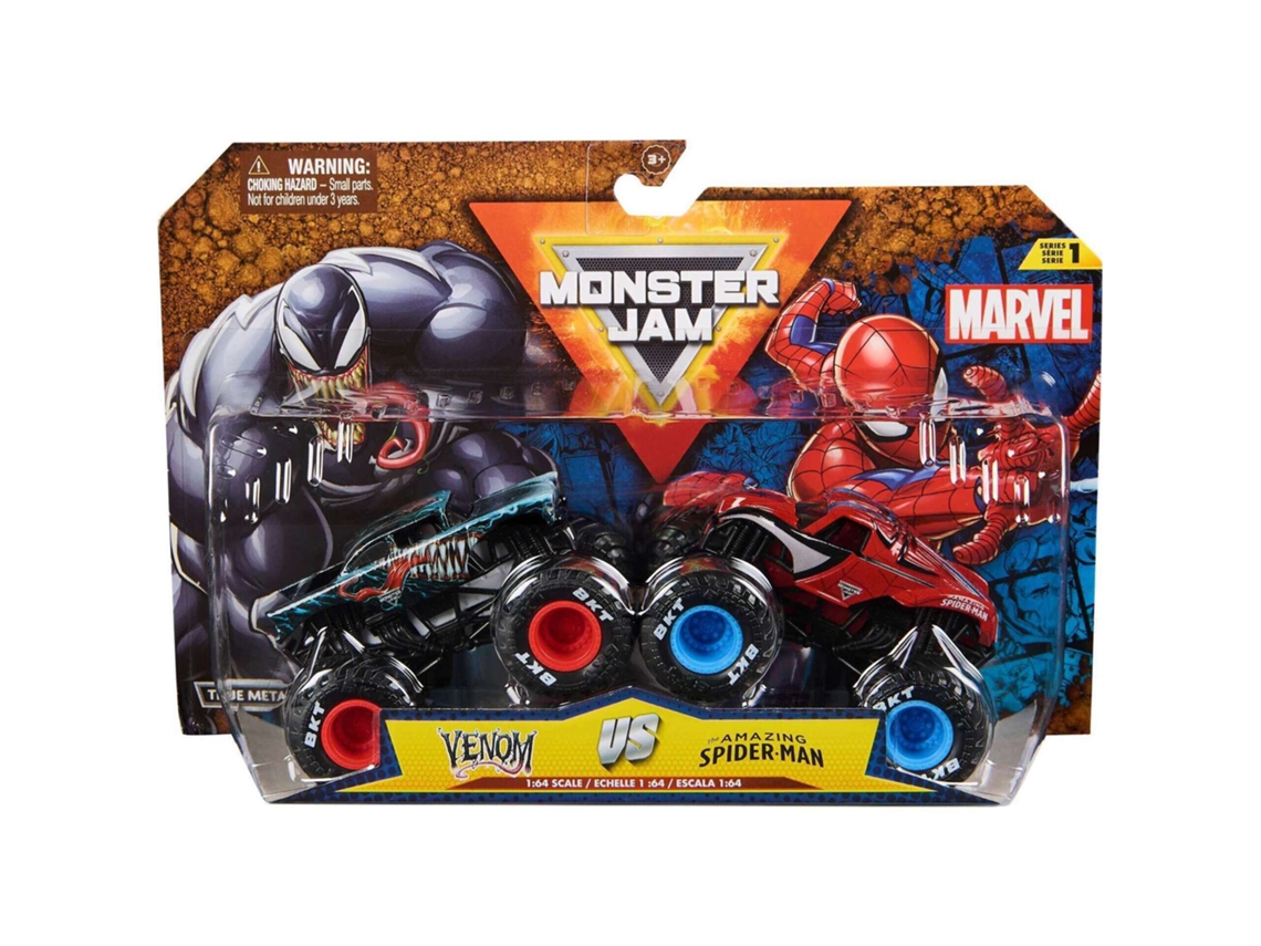Marvel Spider-Man vs. Venom: 164 vehículos de Monster Jam (paquete de 2)