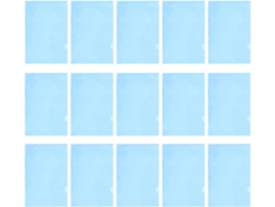 Paquete De 30 Carpetas De Plástico Azules Tamaño A4, 31 X 22 Cm, 18 Micras, Fundas Resistentes.