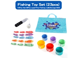Juguetes educativos de tela para bebés y niños pequeños: concentración, cognición, relajación, almacenamiento y diversión con la pesca. Estilo 2