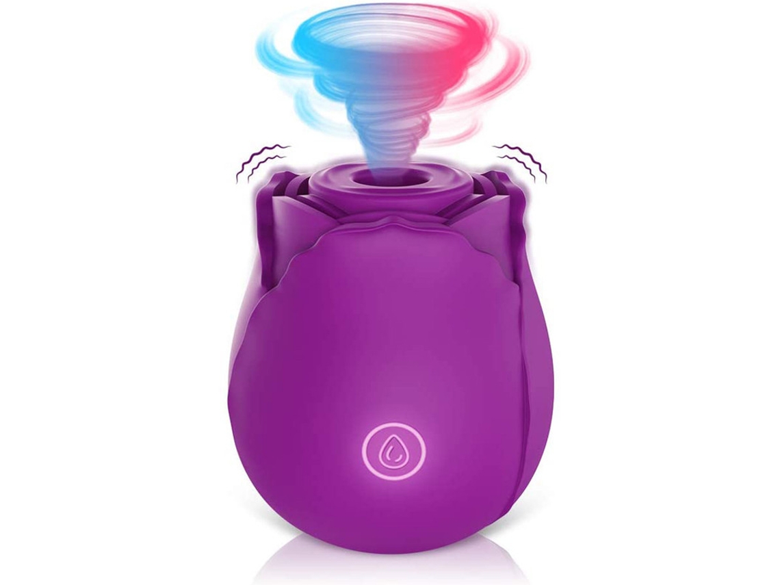 Vibrador De Masaje De Succin De Rosa Multifrecuencia Para Mujer (prpura) Yizhood