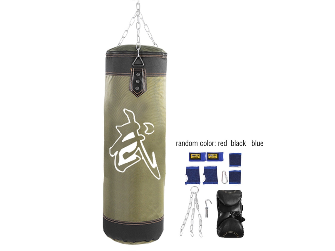 Saco de Boxeo Vacío para Entrenamiento 71, Puñetazos y Patadas, Karate, Lucha, con Guantes Eioororriy