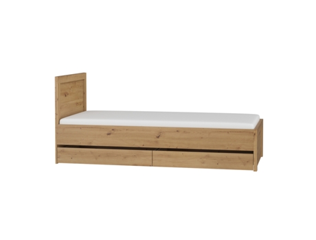 Cama con Cajones Kasla Antracite PETITSMEUBLES Madera Gris (90x200)