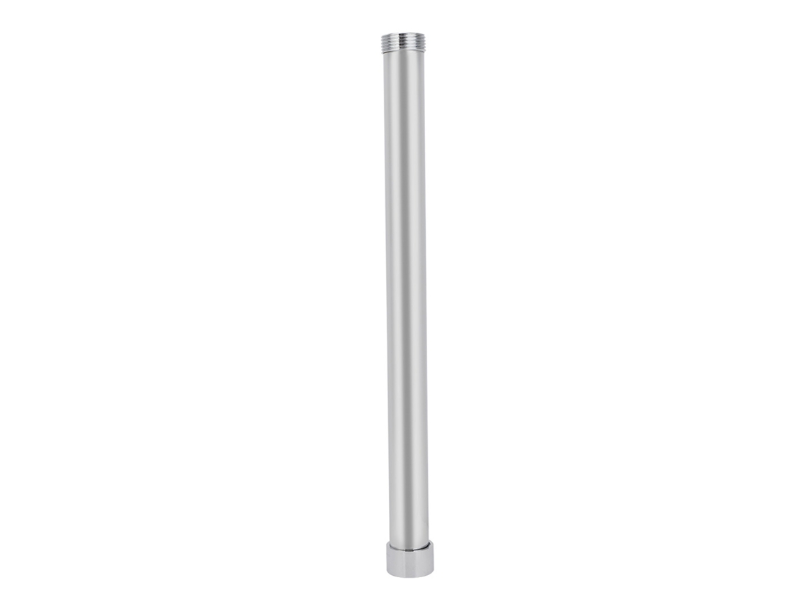 Tubo de extensión de ducha de cobre plateado de 25 mm, accesorio de baño