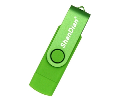 Pen USB SLOWMOOSE Almacenaje Externo de Alta Velocidad Otg (Verde - 64GB)