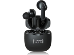 Auriculares YEMAESRE intrauditivos Micrófonos estéreo verdaderos YEMAESRE Bluetooth Negro