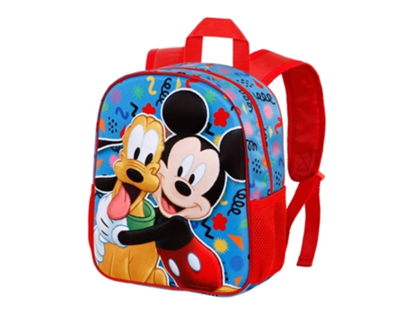 Mickey Mouse Mates Mochila 3D Pequeña, Azul KARACTERMANIA