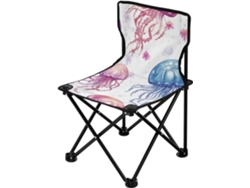 Silla De Camping Compacta Y Hierro Acero Plegable Ligera