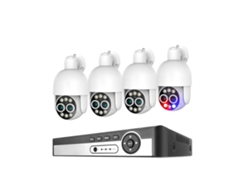 Sistema de seguridad NVR de 8 canales con 4 cámaras de 8MP y detección humana, 1TB OEM.