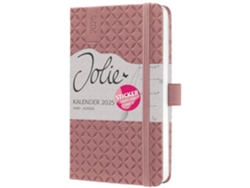 Calendario de Bolsillo SIGEL Jolie Flair 2025 Cuero Sintético Marrón Oxidado