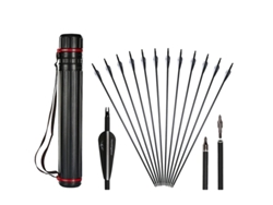 Flechas de carbono de 31 pulgadas con puntas extraíbles, 24 unidades OEM