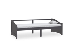 Maison Exclusive - Sofá Cama De 3 Plazas Sin Colchón Gris Oscuro 90x200 Cm