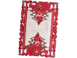 4 Piezas De Mesa Color Rojo Manteles Individuales