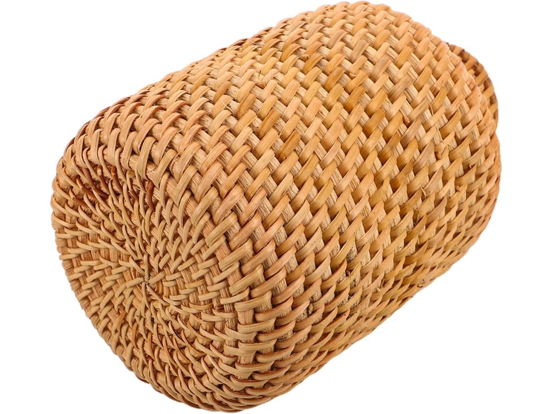 Jarrón De Ratán Tejido A Mano, Maceta De Estilo Rústico, Decoración Para