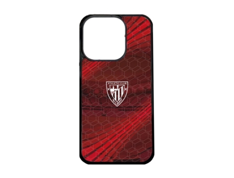 Funda Móvil Oficial Athletic Club para iPhone 15 Pro PHONECASES3D Piel Sintética Negro