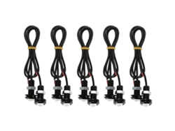 10pcs 10w 18mm Luz Ojo Águila Led Blanca Para Coche Niebla Drl