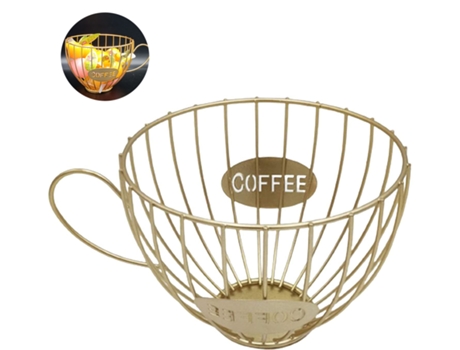 Soporte para cápsulas de café soporte para cápsulas de café cesta de almacenamiento para cápsulas de café organizador de cápsulas de café ZMDECQNA...