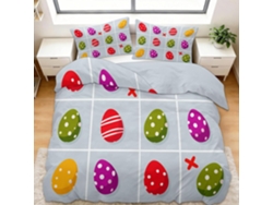 Juego Ropa Cama Funda Nórdica Almohada Funda Piezas Juego Color 90x190 Cm 65x65 90 X 190 65