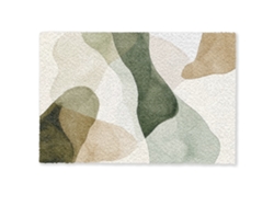 Felpudo Japandi - Abstracto - Verde 90x60