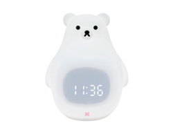 Luz nocturna de oso, lindo despertador, silicona suave, recargable por USB NEVEANCE