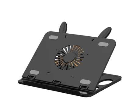 ELKUAIE Soporte giratorio para tableta de 360 grados, soporte portátil plegable para portátil de dibujos animados de aprendizaje