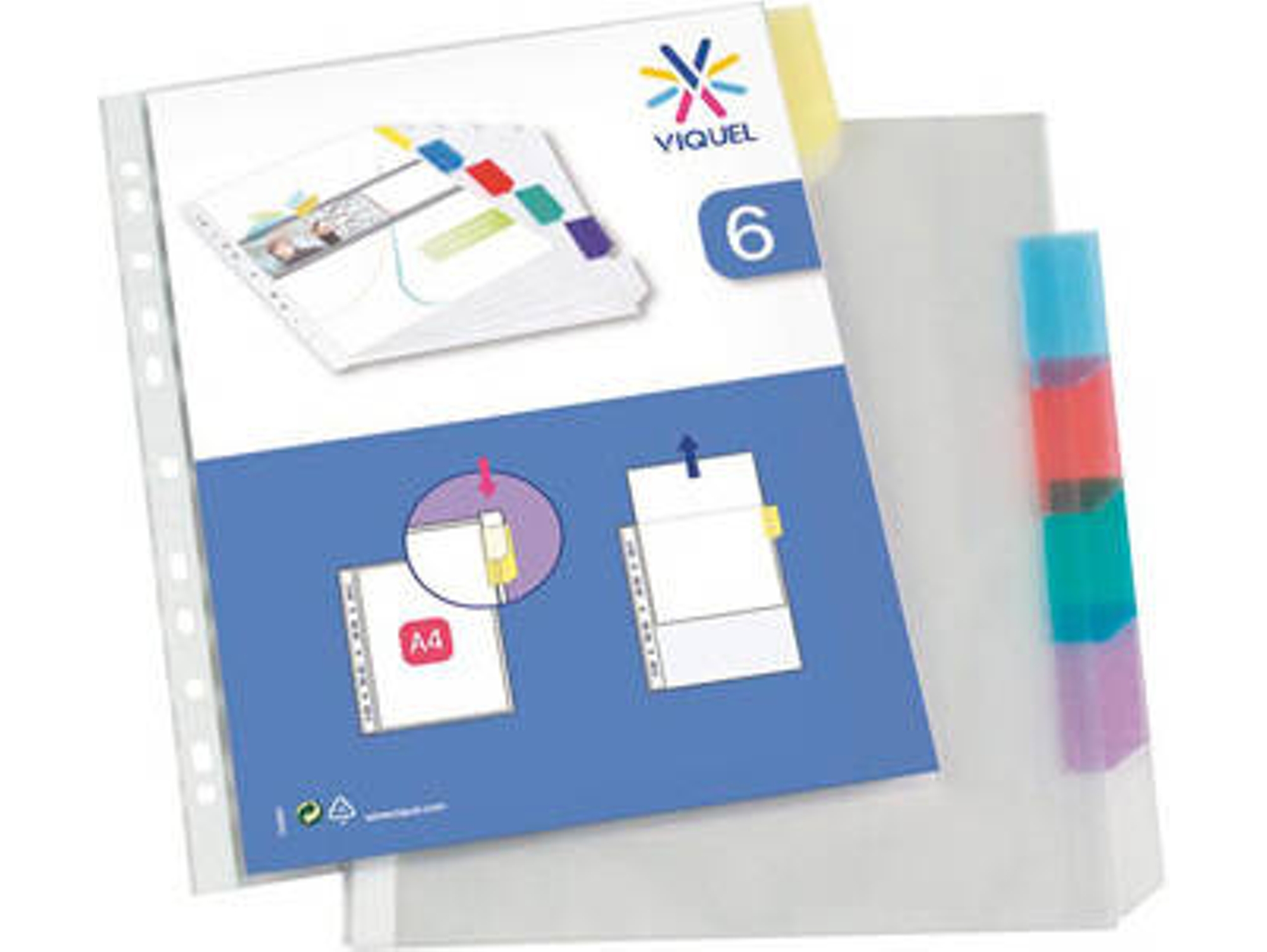 Carpeta VIQUEL 6 Divisiones (Polipropileno - A4)