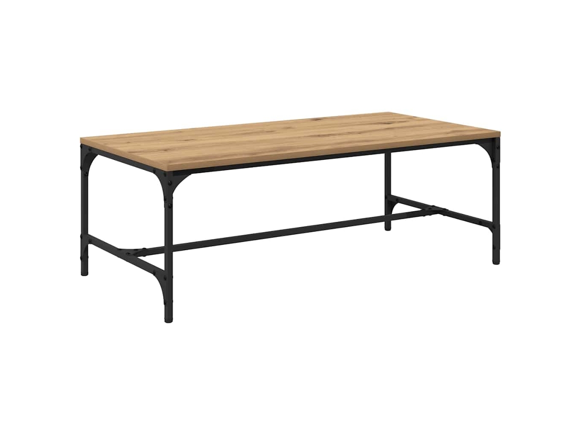 Mesa de centro de roble artesanal 100 x 50 x 35 cm MAISON EXCLUSIVE