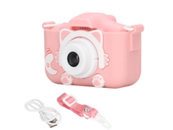 Ats-cámara Mini Para Niños De Silicona Con Cuerda De Transporte, Cámara Infantil Digital Con Video Rosa