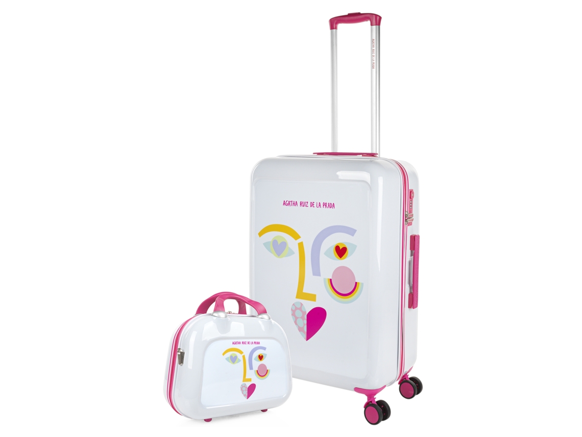 Juego de maletas Happiness Face de AGATHA RUIZ DE LA PRADA (45 x 68 x 26 cm)