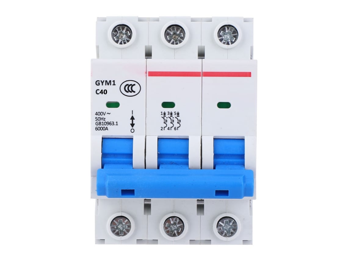 Veloriskku-interruptor De Circuito Aire 3p 40a 400vac Ip20 Gym1-dz47s Proteção Eléctrica Acessório