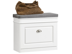 Zapatero SOBUY (Blanco, Gris - 60x24x51 cm)