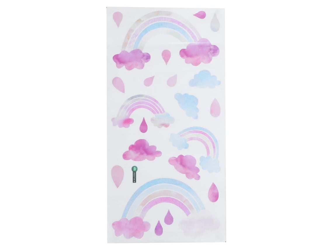 Rebe-sticker De Parede Autoadesivo Nuvens E Gotas De Chuva Bonito Decorativo Para Quarto Infantil