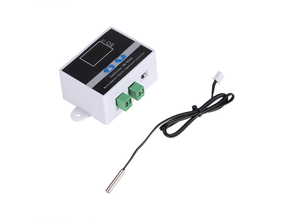 Controlador de temperatura TMC W2000 de 12 V CC con sensor y resistente al agua.