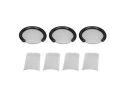 Organizador de maquillaje de plástico negro de 3 niveles